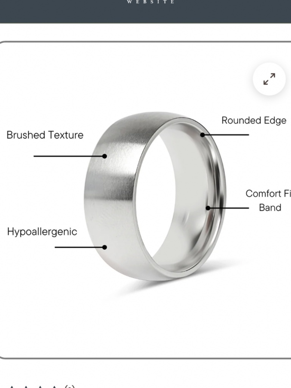 Ring -blank rounded - Picture 2 of 5